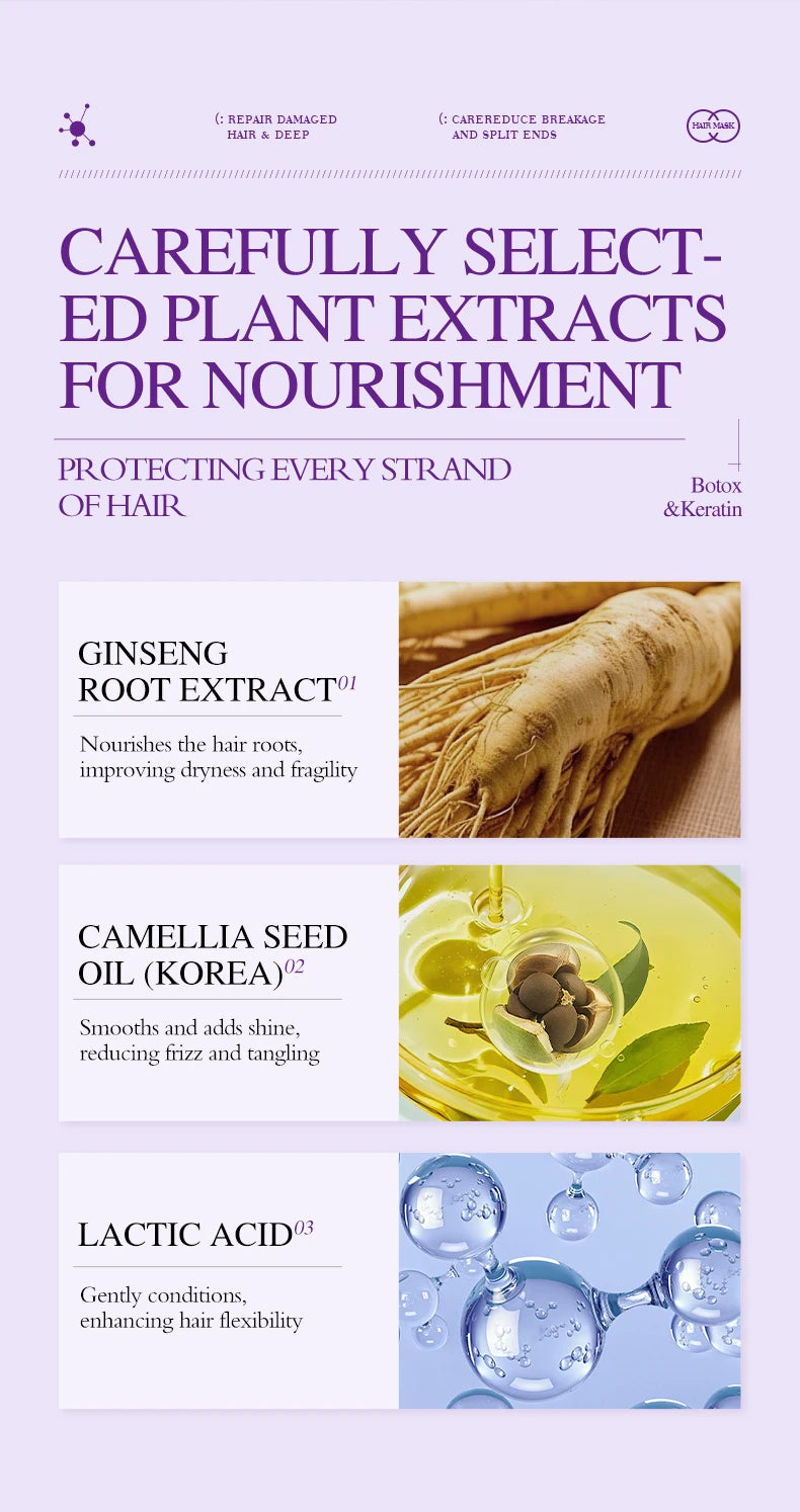 Keratin Hair Mask — 5-Second Repair for Dry, Frizzy & Damaged Hair