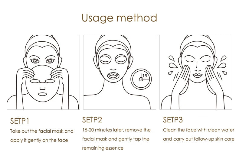 Hyaluronic Acid & Collagen Sheet Mask — Firming, Hydrating & Brightening (20pcs)