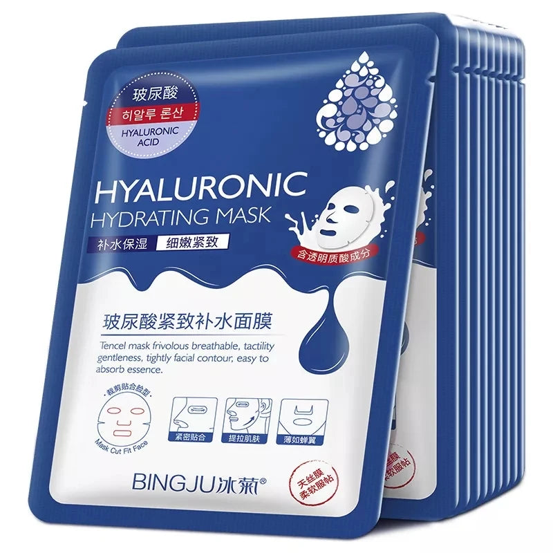 Hyaluronic Acid & Collagen Sheet Mask — Firming, Hydrating & Brightening (20pcs)
