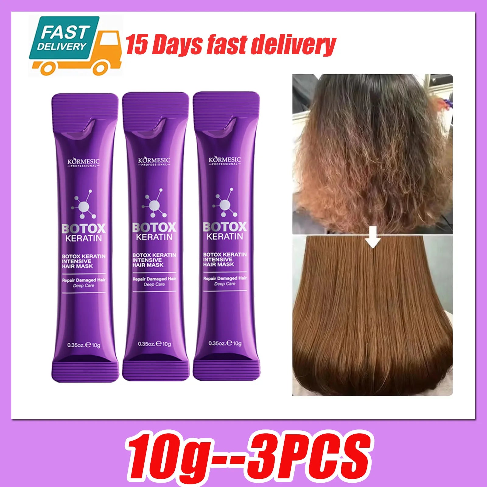 Keratin Hair Mask — 5-Second Repair for Dry, Frizzy & Damaged Hair