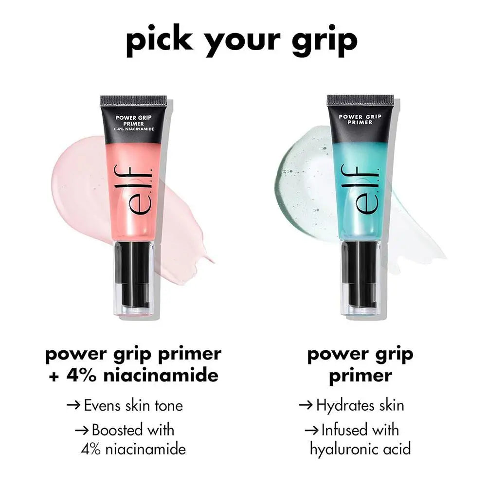 e.l.f. Power Grip Primer Gel — Hyaluronic Acid + 4% Niacinamide for Long-Lasting Makeup