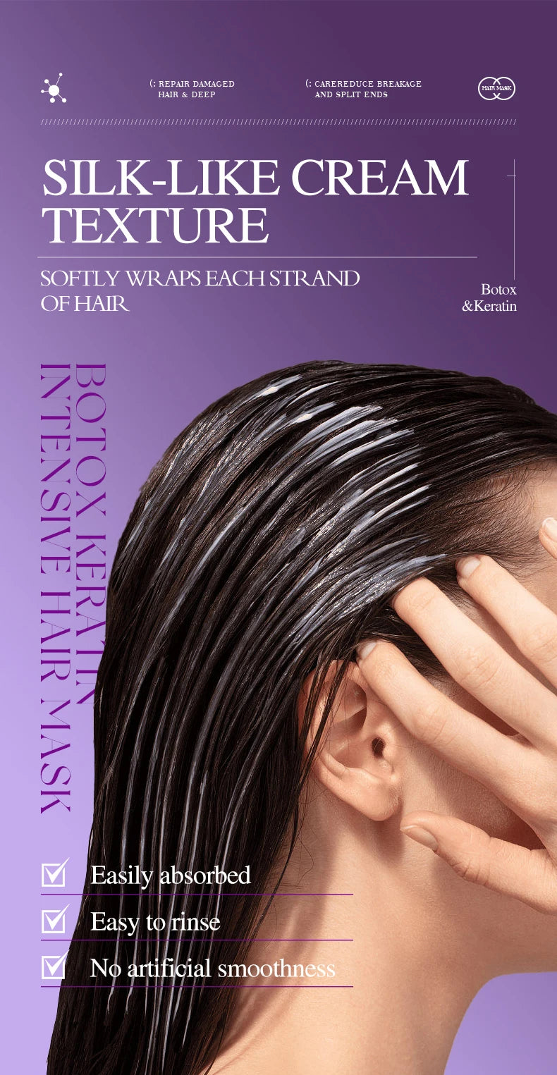 Keratin Hair Mask — 5-Second Repair for Dry, Frizzy & Damaged Hair