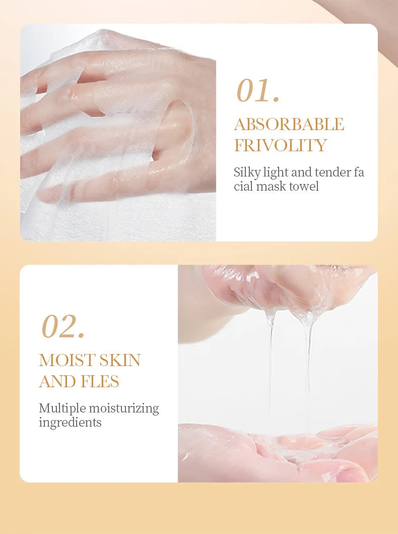 Hyaluronic Acid & Collagen Sheet Mask — Firming, Hydrating & Brightening (20pcs)
