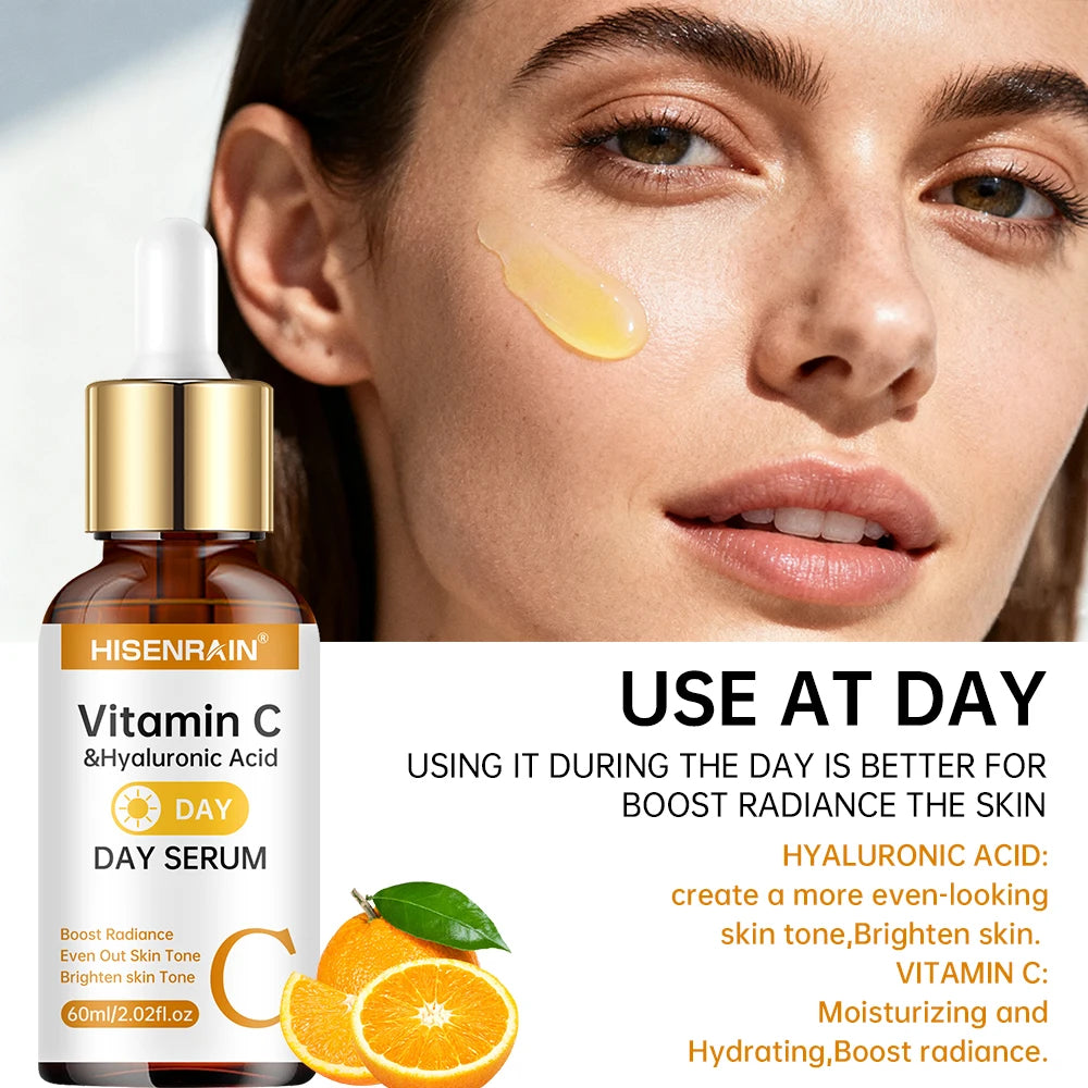 HISENRAIN Vitamin C + Retinol Serum Duo — Anti-Aging, Brightening & Hydration Combo