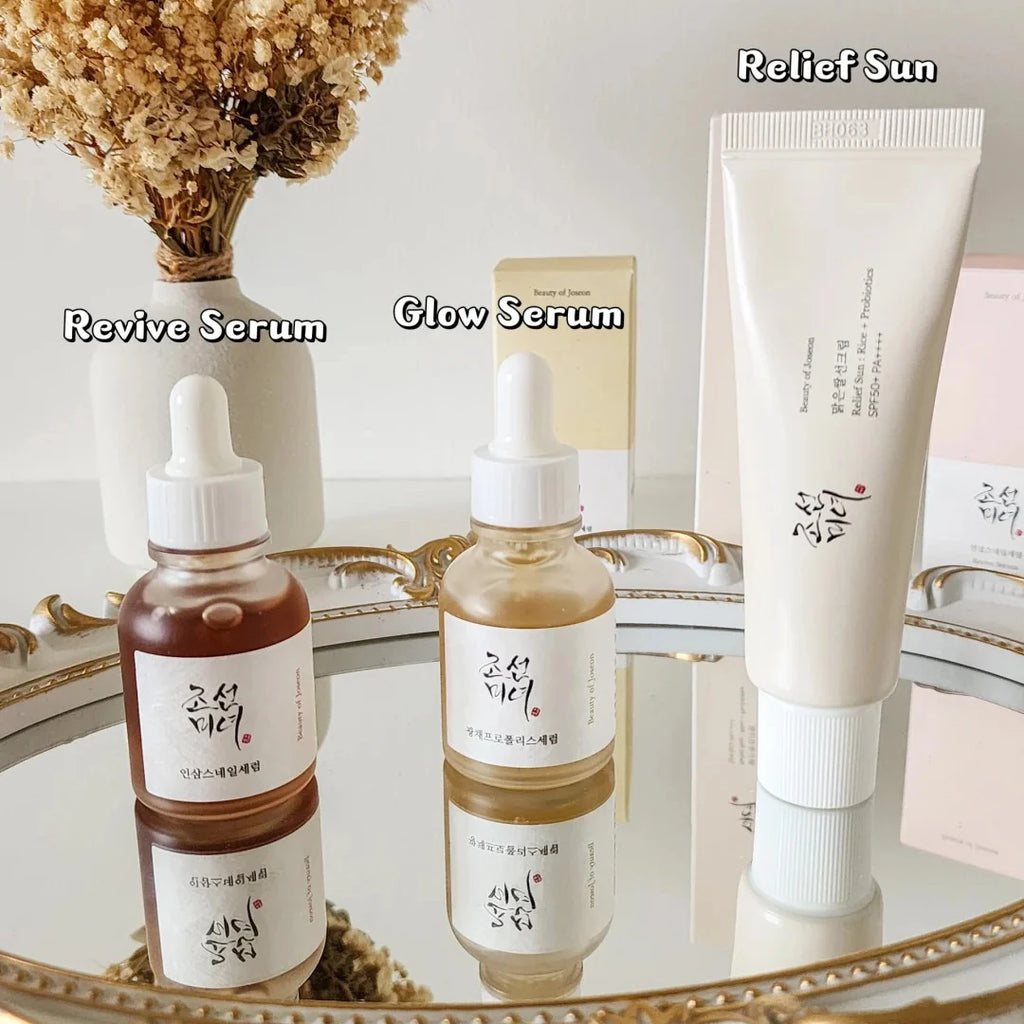 Beauty of Joseon Korean Skincare Set — Toner, Cream, Serum, Sunscreen & More