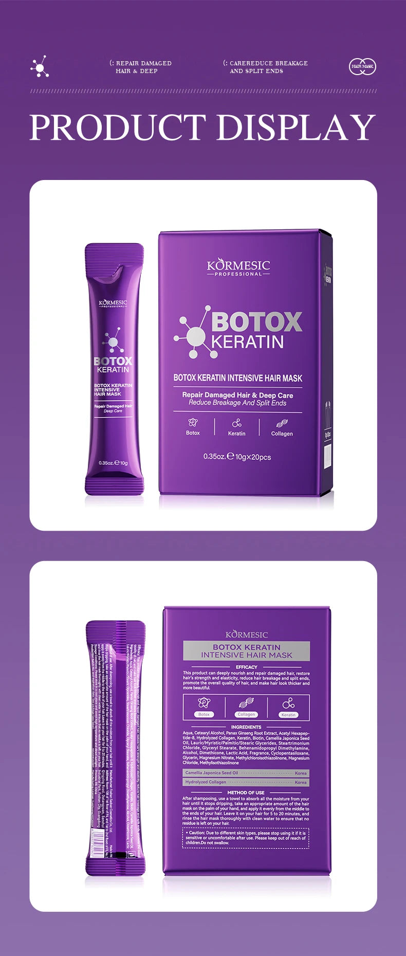 Keratin Hair Mask — 5-Second Repair for Dry, Frizzy & Damaged Hair