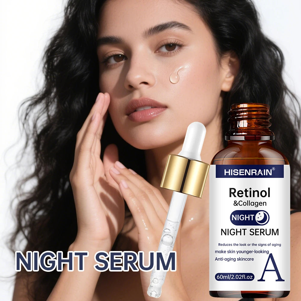 HISENRAIN Vitamin C + Retinol Serum Duo — Anti-Aging, Brightening & Hydration Combo
