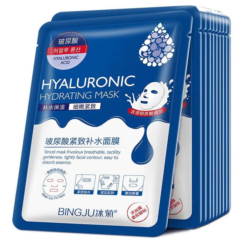 Hyaluronic Acid & Collagen Sheet Mask — Firming, Hydrating & Brightening (20pcs)