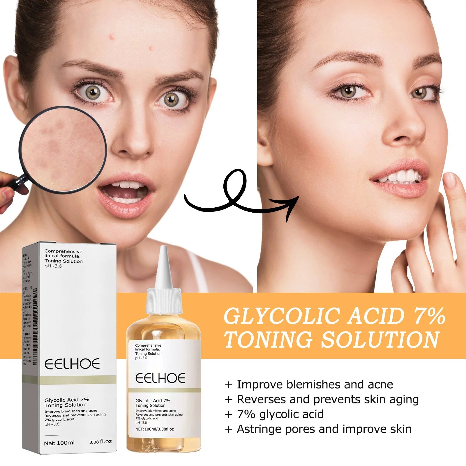 Glycolic Acid 7% Toning Solution — Glow, Exfoliate & Renew