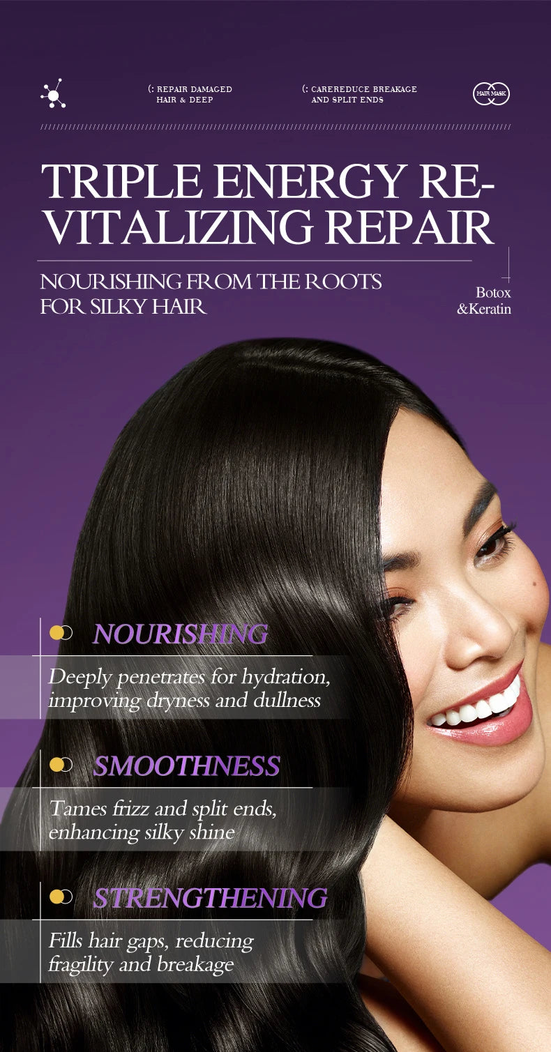 Keratin Hair Mask — 5-Second Repair for Dry, Frizzy & Damaged Hair