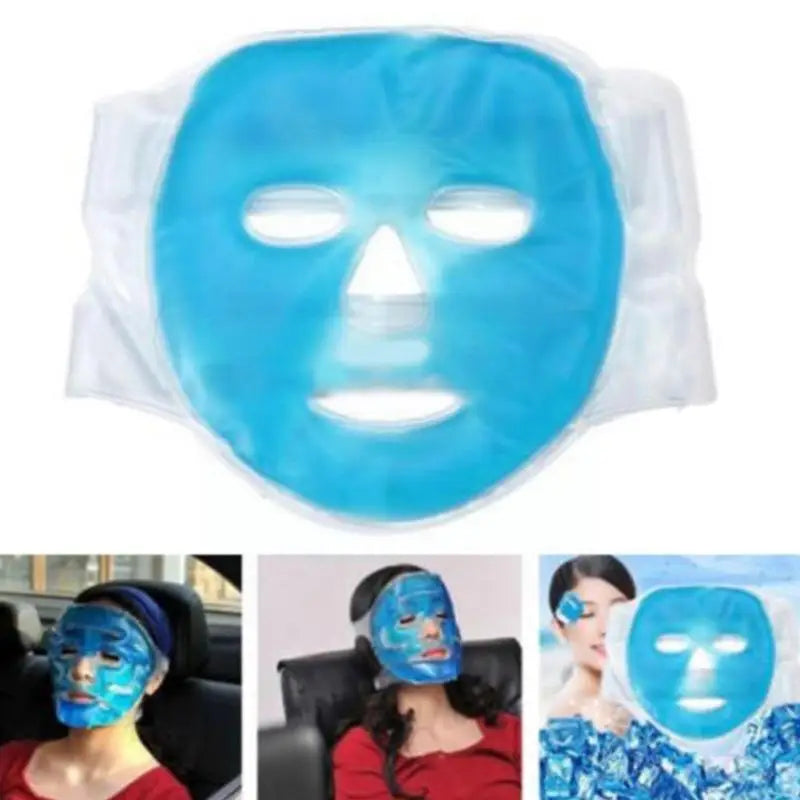 Cold Gel Face Mask — Ice Compress for Puffiness, Redness & Relaxation