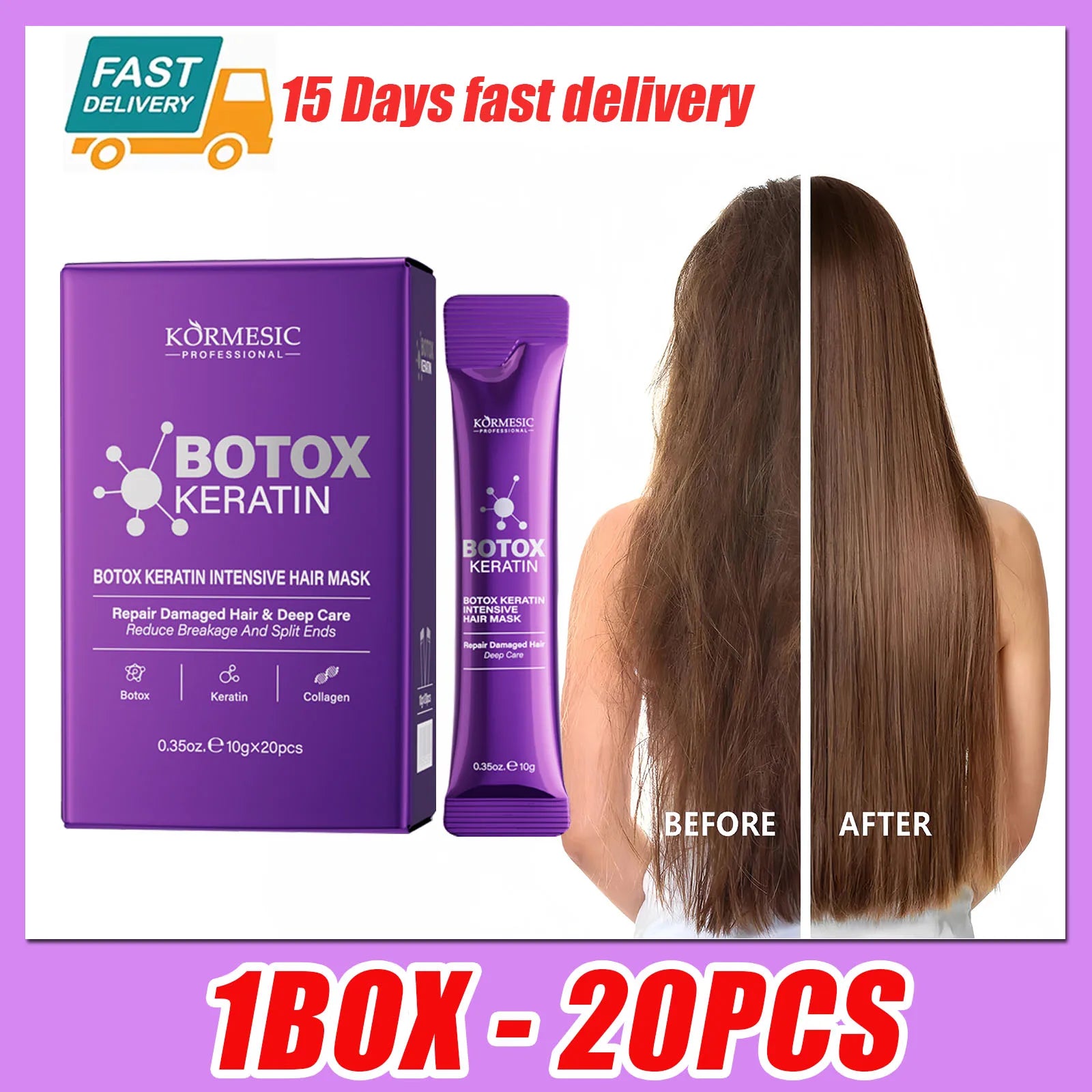 Keratin Hair Mask — 5-Second Repair for Dry, Frizzy & Damaged Hair