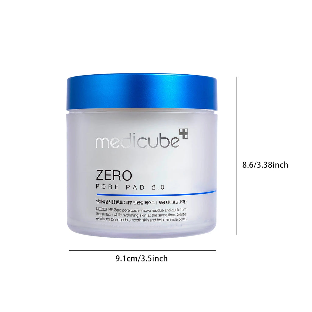 Medicube ZERO PORE PAD 2.0 — Dual-Texture Exfoliating Toner Pads