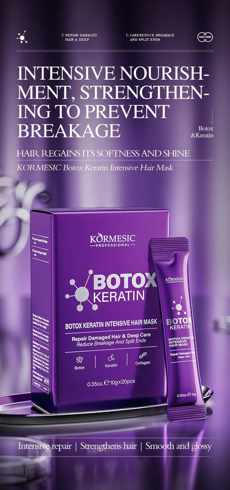Keratin Hair Mask — 5-Second Repair for Dry, Frizzy & Damaged Hair