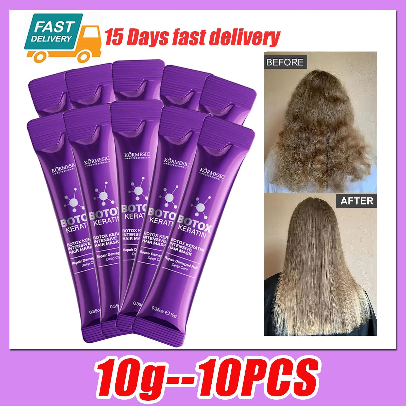 Keratin Hair Mask — 5-Second Repair for Dry, Frizzy & Damaged Hair