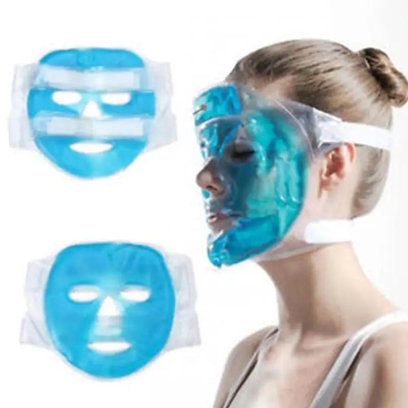 Cold Gel Face Mask — Ice Compress for Puffiness, Redness & Relaxation