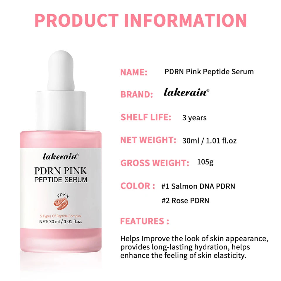 Salmon DNA PDRN Pink Peptide Serum — Glow, Firm & Hydrate