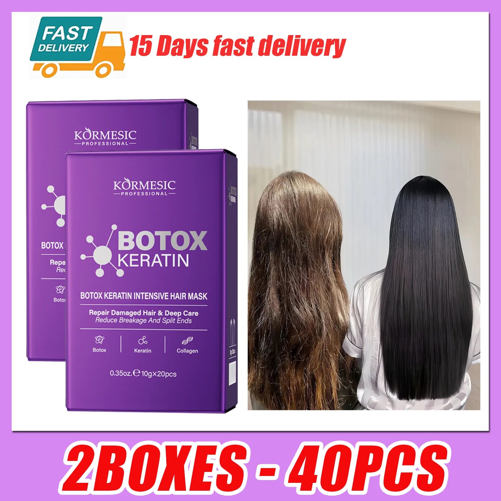 Keratin Hair Mask — 5-Second Repair for Dry, Frizzy & Damaged Hair
