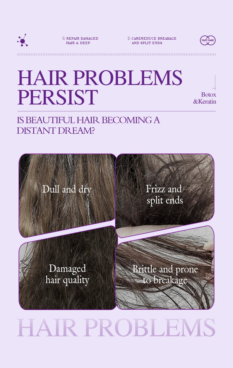 Keratin Hair Mask — 5-Second Repair for Dry, Frizzy & Damaged Hair
