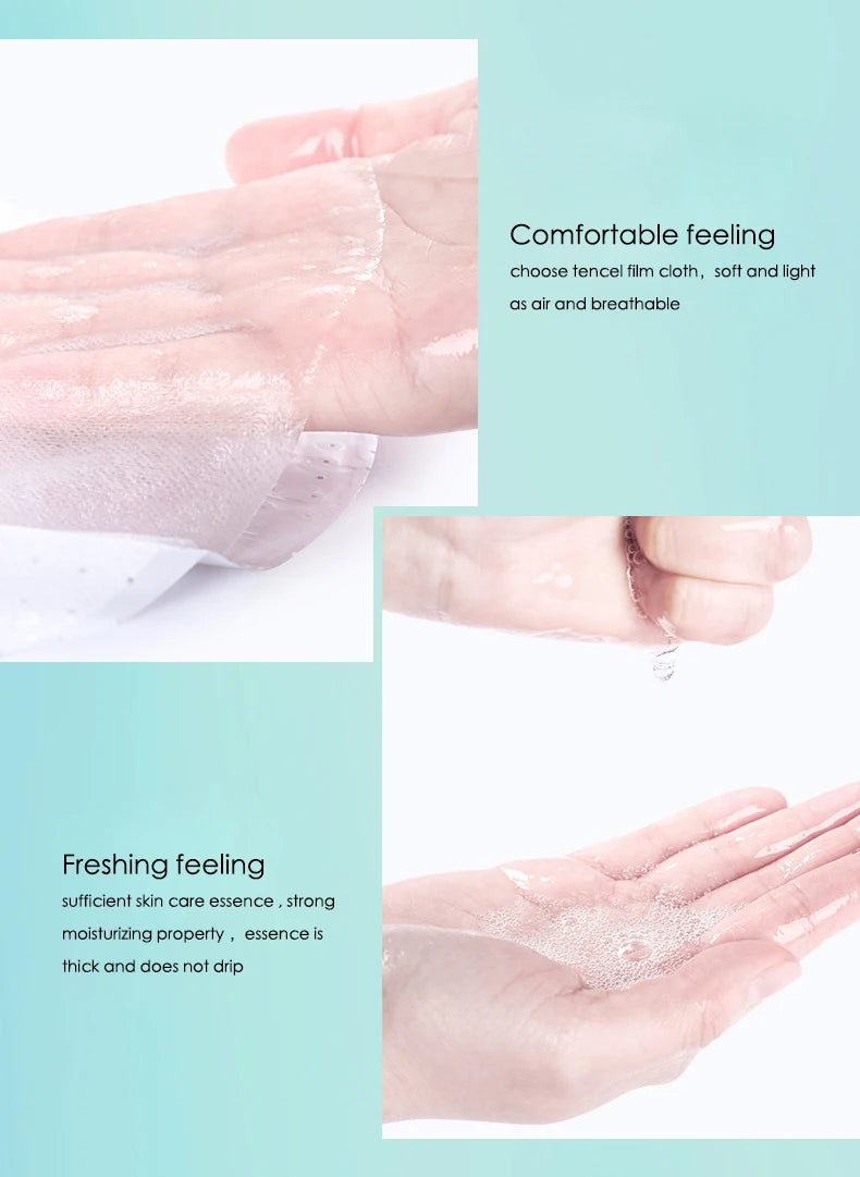 Hyaluronic Acid & Collagen Sheet Mask — Firming, Hydrating & Brightening (20pcs)